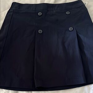 Navy Blue Buttoned Skirt